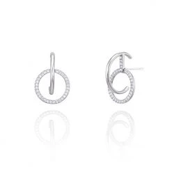 Wing Bling Casual Style Street Style Elegant Style Earrings For Women Silver X One Size -Wing Bling Online Shop org 864