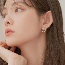 Wing Bling Casual Style Street Style Elegant Style Earrings For Women Silver X One Size -Wing Bling Online Shop org 868