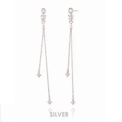Wing Bling Casual Style Street Style Party Style Elegant Style Earrings For Women Silver X One Size -Wing Bling Online Shop org 899