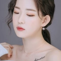 Wing Bling Casual Style Party Style Elegant Style Earrings For Women Silver (pierce) X One Size -Wing Bling Online Shop org 905